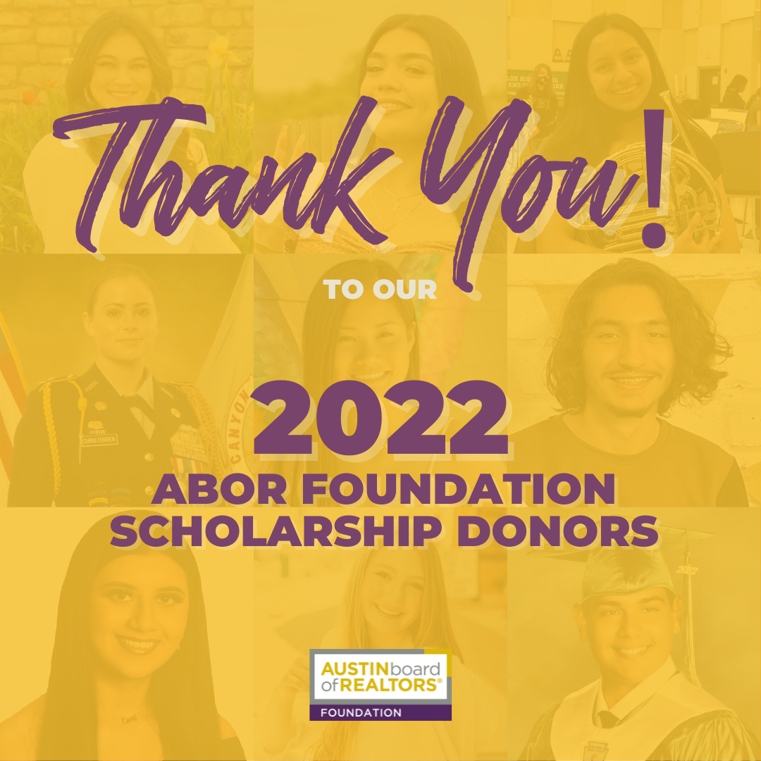 2022 Scholarship Donor Thank You