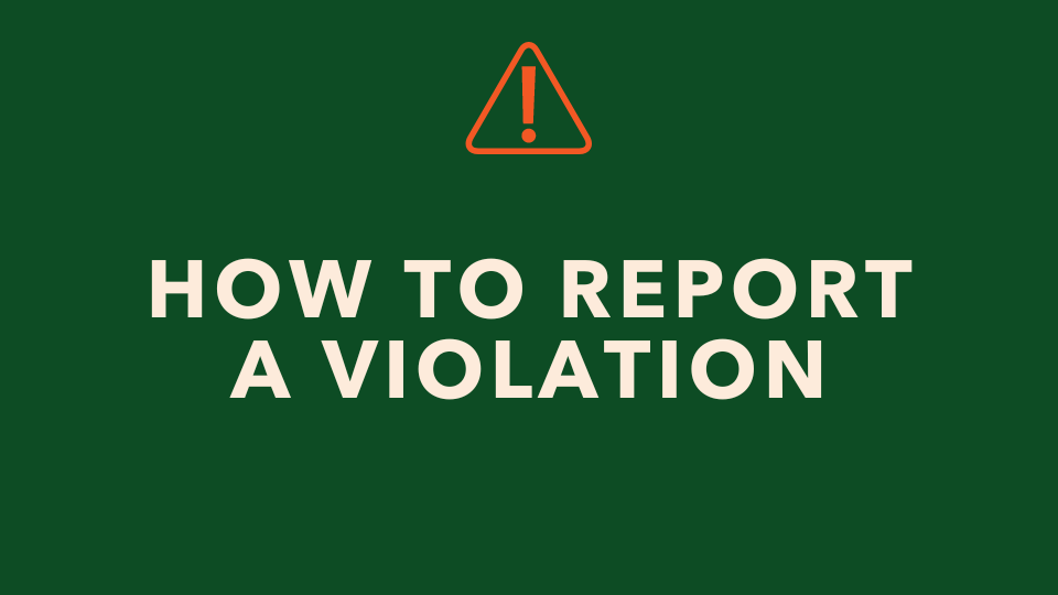 How To Report A Violation
